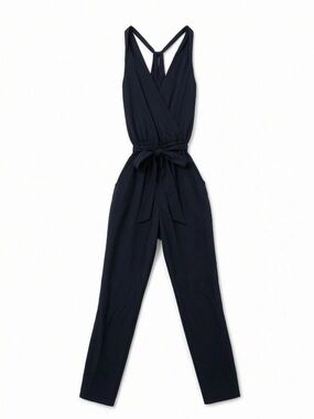 Silk Banana Republic Elegant Black Jumpsuit. Size 2